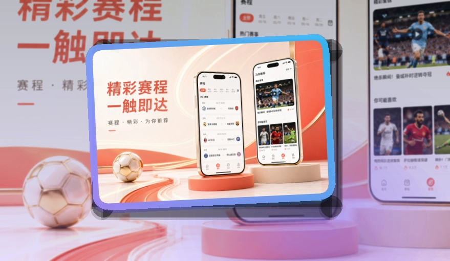 安装卡片区 · 手机端看球入口 · 比赛页打开更自然界面展示